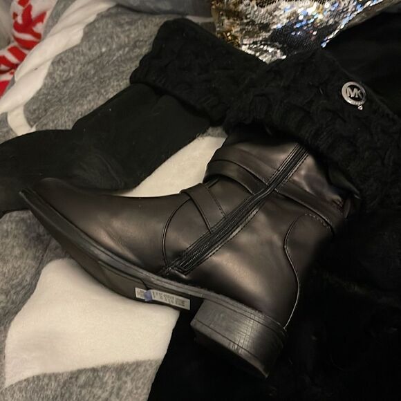 Michael kors black cable knit s/M boot socks mid calf/ankle - Picture 6 of 9